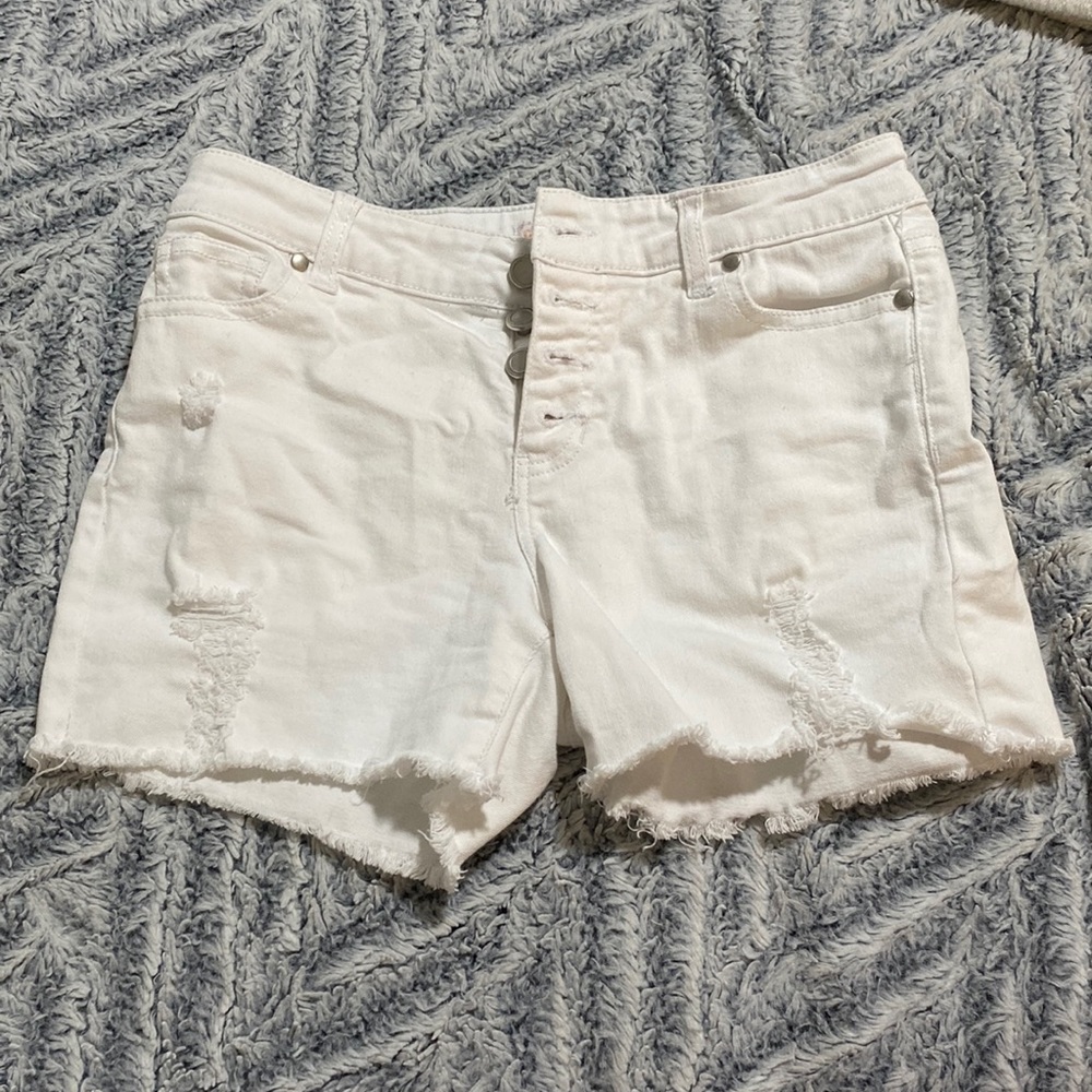 White Denim Shorts, size 10 (girls), excellent used condition.